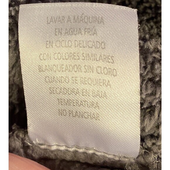 TRINITY Pullover Sherpa Fleece 1/4 Zip Soft Cuddly Long Sleeves Women Sz XL Grey - Picture 10 of 10